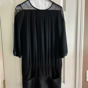 MAJE Black Sheath Dress